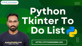 Python Tkinter To Do List  To do list Python Tkinter Python Tkinter GUI Tutorial [upl. by Nea]