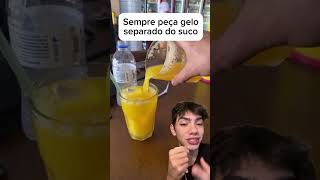 gelo é  suco no seu copo Suco Restaurante Gelo [upl. by Gonzales]