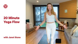 20 Minute Grounding Yoga Flow with Janet Stone [upl. by Sadiras]