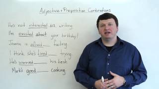 Adjective amp Preposition Combinations English Grammar [upl. by Moria]