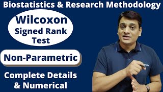 Part 1 Wilcoxon Signed Rank Test  Non Parametric Test  Biostatistics amp Research Methodology [upl. by Naitsirc]