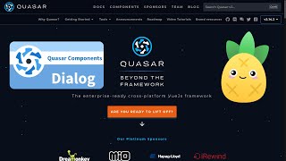 Основные компоненты Framework Quasar vuejs Делаем Pinia Form User Profile Dialog [upl. by Nolrak]