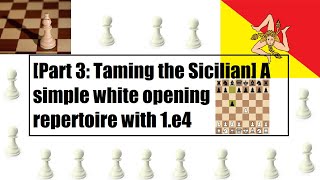 Part 3 Taming the Sicilian defense A simple white opening repertoire with 1e4 [upl. by Milstone]