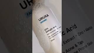 Perfect SALICYLIC acid face wash from uruxa its so good gives perfect smooth skin after use fyp💜 [upl. by Anyaj]