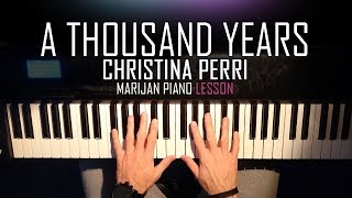 How To Play Christina Perri  A Thousand Years  Piano Tutorial Lesson  Sheets [upl. by Lectra]