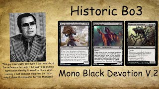 MTGHistoric Bo3  Mono Black Devotion V2  Modern Horizons 3 [upl. by Bolte]