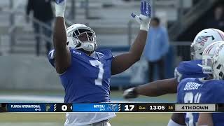 MTSU Football vs FIU highlights – 111123 [upl. by Esaertal]