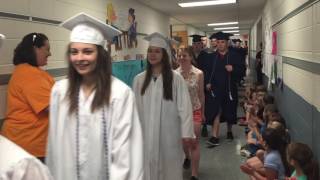 Philipsburg Osceola Mills Elementary School 2016 Senior Graduate Walk [upl. by Ali226]