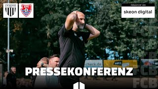 Pressekonferenz nach dem Spiel 1 FC Bocholt vs KFC Uerdingen [upl. by Euqinahs24]