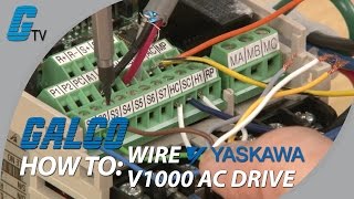 How to WireUp a Yaskawa V1000 AC Drive [upl. by Niajneb]