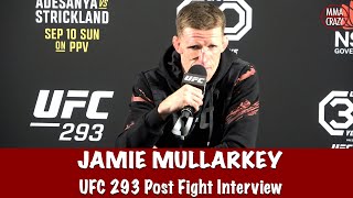 Jamie Mullarkey not content with the win over John Makdessi wants to keep improving  UFC 293 [upl. by Ahsuas]