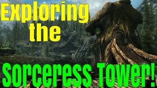 SKYRIM SPECIAL EDITION Exploring The Sorceress Tower [upl. by Aynotak]