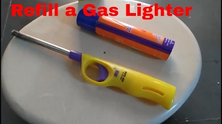 How to Refill a Gas Lighter  Simple Steps to Refill the Gas Lighter [upl. by Lonyer]