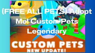 Hatching All Eggs In FREE ALL PETS Adopt Me Custom Pets LegendaryCrazy [upl. by Sallee]