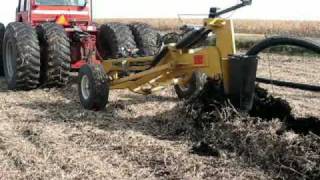 Installing Prinsco farm drainage tile with the Gold Digger tile plow [upl. by Talya]