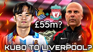 LIVE LFC NEWS TAKEFUSA KUBO LINKED WITH MOVE TO REPLACE MOHAMED SALAH IN ARNE SLOT FIRST SIGNING [upl. by Jerald]