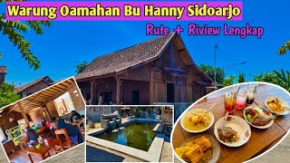 Warung Omahan Bu Hanny Sidoarjo  Rujak 5rbAda Banyak Menu Tradisional Lainnya  Rute  R Lengkap [upl. by Jacobah]