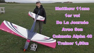 Calmato Alpha 40 Trainer Lipo 4s 160m  Pilote Matthew 11 ans  CAMM54 Le 05112022 [upl. by Hyacintha]