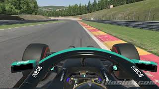 iRacing F1 W12 New Spa 141965 [upl. by Rehtae]