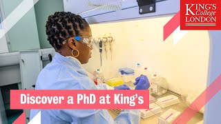 Explore your PhD journey at Kings College London [upl. by Eednahs]