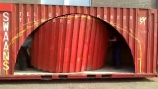 Ombouw zeecontainer door jongeren uit de Reeshof RNewt [upl. by Dnalram]