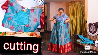 perfect lehenga blouse cutting and stitching and fine and fitting [upl. by Anairuy640]