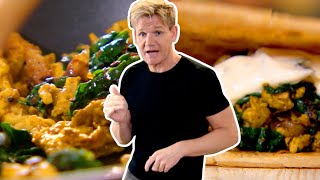 Gordon Ramsay Cooks A Spicy Breakfast Wrap [upl. by Nnyleve]