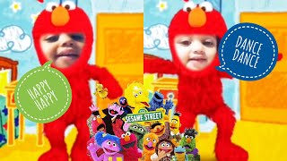 Sesame Street Elmo’s Happy Dance with Twins [upl. by Theona843]