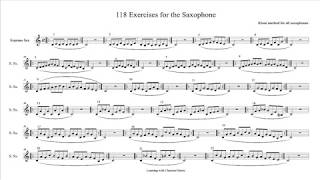 118 exercises for the Saxophone Klose Method for all saxophones [upl. by Tsugua]