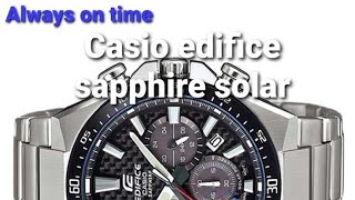 Casio Edifice watch Carbon dial Solar EFSS520CDB1AUEF [upl. by Renwick]