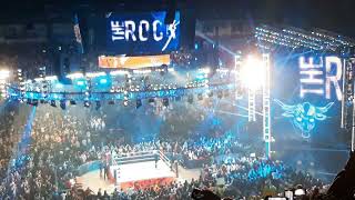 WWE RAW DAY1 2024  THE ROCK RETURNS ENTRANCE LIVE REACTION [upl. by Geraldine]