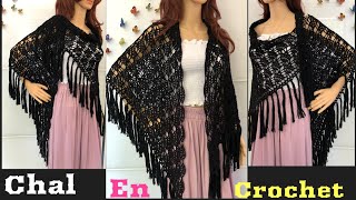 Chal Tejido en Crochet Paso a Paso [upl. by Ednalrim]