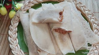 Patishapta Recipe Bengali Patishapta Bangladeshi patisapta pitha Recipe [upl. by Tnilf]