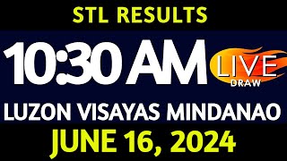 Stl Result Today 1030 am draw June 16 2024 Sunday Luzon Visayas and Mindanao Area LIVE [upl. by Anera]