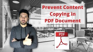 Prevent Copying Content in PDF File [upl. by Newob139]