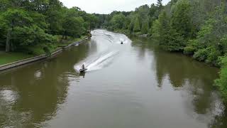 159 Sunnidale South Wasaga Beach Ontario HD drone video Nottawasaga River [upl. by Nonad]