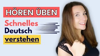 Wie kann ich SCHNELLES DEUTSCH VERSTEHEN mit Beispiel Übungen und Erklärung B2 C1 C2 [upl. by Notsuj]