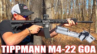 TIPPMANN M4 22LR GOA EDITION AND AN ULTRA FAST SPEED LOADER [upl. by Adnalro579]