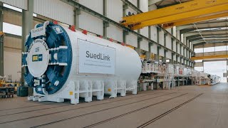 Abnahme der Tunnelbohrmaschine für die Elbquerung bei SuedLink [upl. by Adnesor]