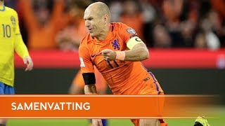 Highlights Nederland  Zweden 10102017 [upl. by Leahcin]