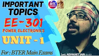 EE 301 Power Ec ch1  BTER Exam  Explanation Chapter wise important [upl. by Chil]