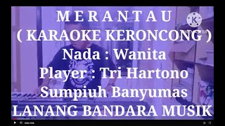 MERANTAU KARAOKE Nada Wanita TRI HARTONO LANANG BANDARA MUSIK [upl. by Esaele]