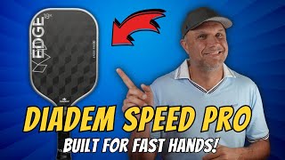 Diadem Edge 18K Speed Pro Pickleball Paddle Review [upl. by Aynodal]