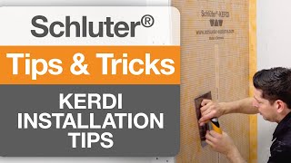 Installation Tips for Schluter®KERDI [upl. by Ivah]