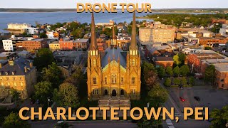 Charlottetown PEI in 4K  DJI Mini 2 Drone Tour [upl. by Annayd]