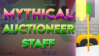 Making a MYTHICAL Auctioneer Staff  Bid Battles Tycoon [upl. by Shreeves319]