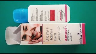 Acnesol 1 solution Uses in Hindi How To Remove Acne pimples  Acne pimples acnesol solution [upl. by Ariday]