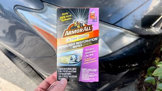 ArmorAll Headlight Restoration Wipes Review [upl. by Orhtej]