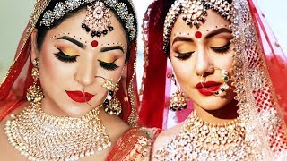 Komolika HINA KHAN Bridal Look  Indian Bridal Makeup Tutorial Hindi [upl. by Sara-Ann]