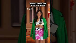 Watching Emily in Paris in English vs French 😬 french paris netflix parody comedyskit [upl. by Kristofor]